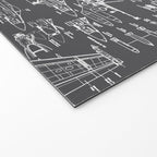 F-18 Blueprints // Charcoal-Grey Welcome Mat Gallery Image 2
