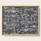 F-18 Blueprints // Charcoal-Grey Serving Tray Gallery Image 1