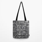 F-18 Blueprints // Charcoal-Grey Tote Bag Gallery Image 2