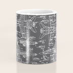 F-18 Blueprints // Charcoal-Grey Coffee Mug Gallery Image 4
