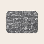 F-18 Blueprints // Charcoal-Grey Bath Mat Gallery Image 1
