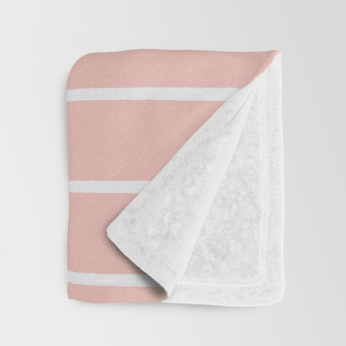 Mudcloth (Blush) Throw Blanket Gallery Image 3
