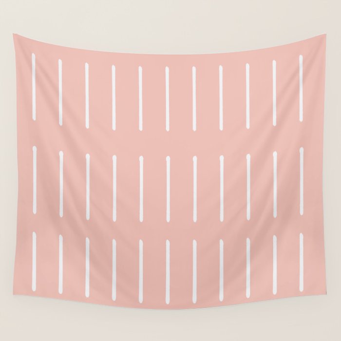 Mudcloth (Blush) Wall Tapestry Gallery Image 4