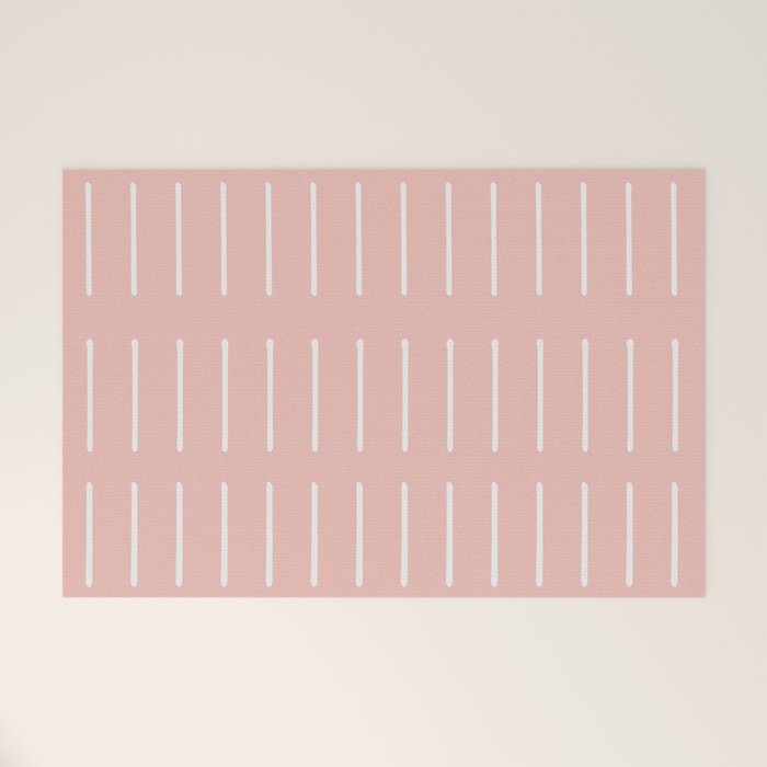 Mudcloth (Blush) Welcome Mat Gallery Image 1
