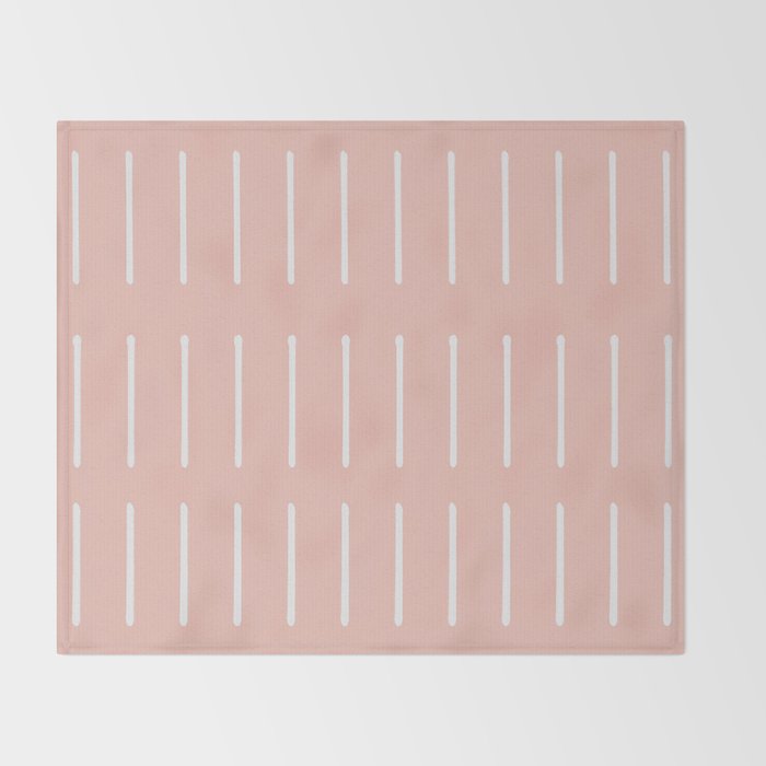 Mudcloth (Blush) Throw Blanket Gallery Image 2