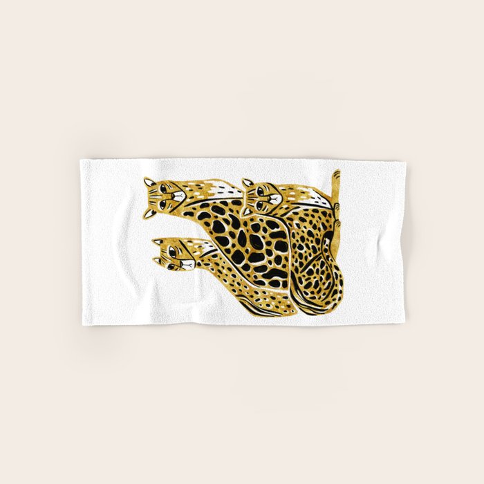 Gold Cheetahs Bath Towel Gallery Image 1