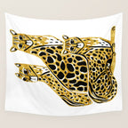 Gold Cheetahs Wall Tapestry Gallery Image 4