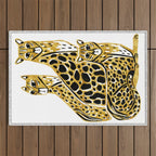 Gold Cheetahs Outdoor Rug Gallery Image 1