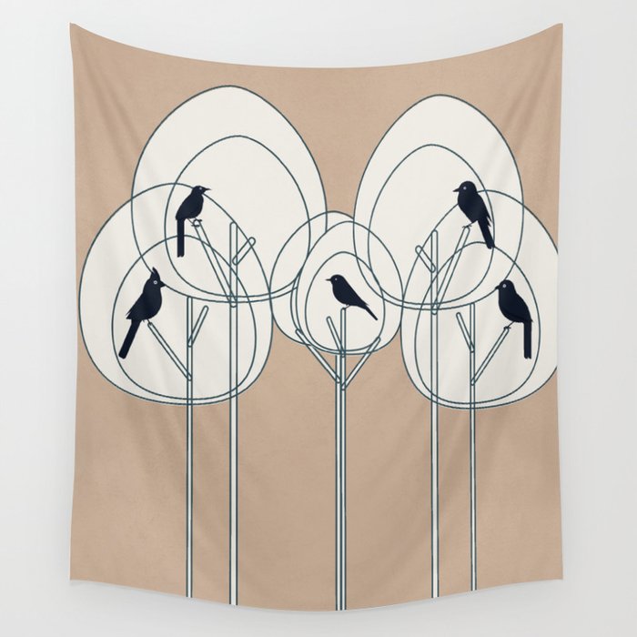 Song from the Branches 3 Wall Tapestry Gallery Image 4