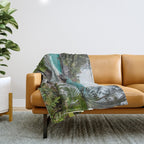 Hawaiian Turquoise Cove Throw Blanket Gallery Image 1