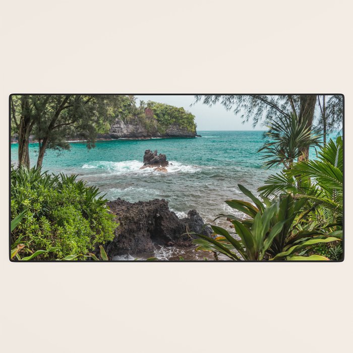 Hawaiian Turquoise Cove Desk Mat Gallery Image 3