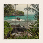 Hawaiian Turquoise Cove Wood Wall Art Gallery Image 1