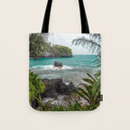 Hawaiian Turquoise Cove Tote Bag Gallery Image 1