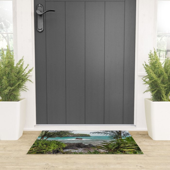 Hawaiian Turquoise Cove Welcome Mat Gallery Image 3