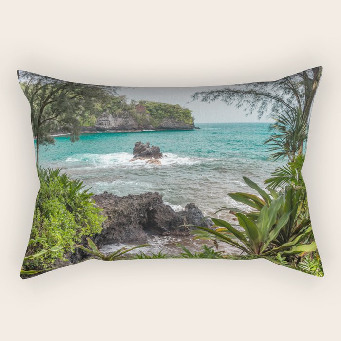 Hawaiian Turquoise Cove Rectangular Pillow Gallery Image 1