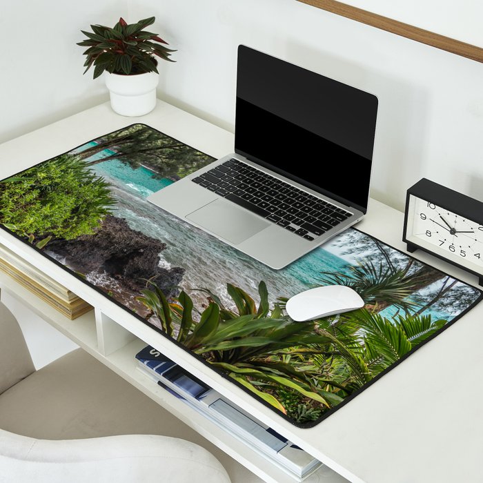 Hawaiian Turquoise Cove Desk Mat Gallery Image 2