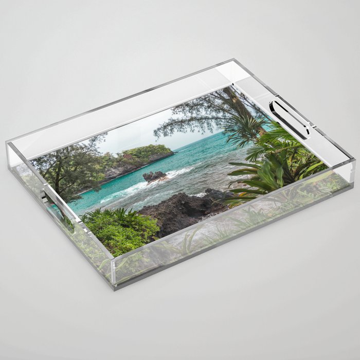 Hawaiian Turquoise Cove Acrylic Tray Gallery Image 1