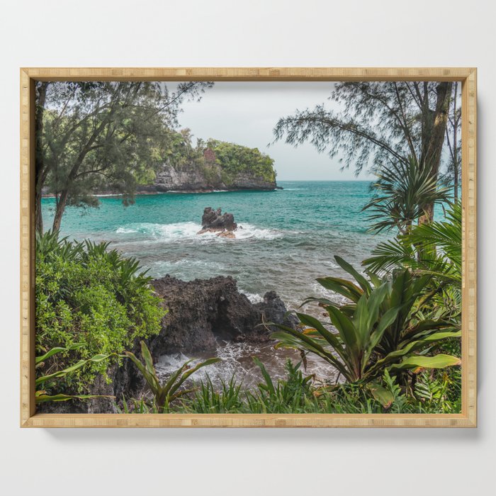 Hawaiian Turquoise Cove Serving Tray Gallery Image 1