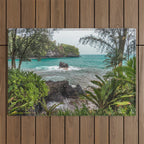Hawaiian Turquoise Cove Outdoor Rug Gallery Image 1