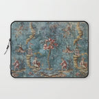 Antique Italian Chinoiserie 18th Century Fresco Laptop Sleeve Gallery Image 1