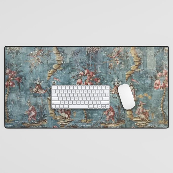 Antique Italian Chinoiserie 18th Century Fresco Desk Mat Gallery Image 1