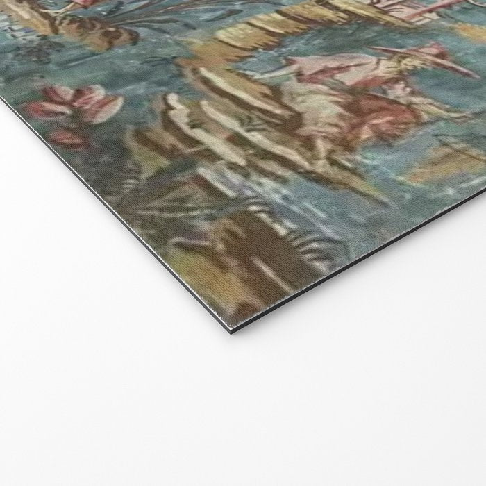 Antique Italian Chinoiserie 18th Century Fresco Welcome Mat Gallery Image 2