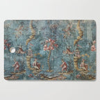 Antique Italian Chinoiserie 18th Century Fresco Cutting Board Gallery Image 1