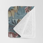 Antique Italian Chinoiserie 18th Century Fresco Throw Blanket Gallery Image 3