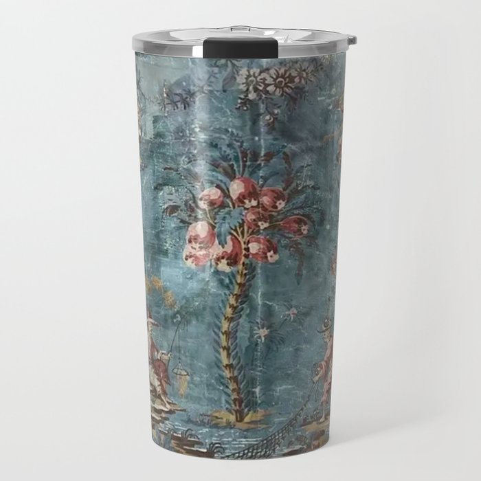 Antique Italian Chinoiserie 18th Century Fresco Travel Mug Gallery Image 1