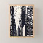 Skyscraper under construction - Max Thalmann 1925 Mini Art Print Gallery Image 1