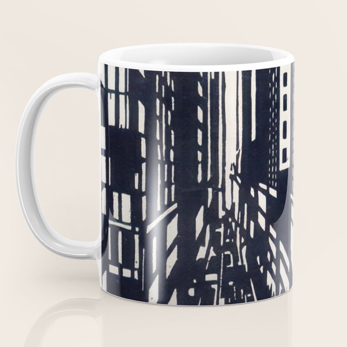 Skyscraper under construction - Max Thalmann 1925 Coffee Mug Gallery Image 3