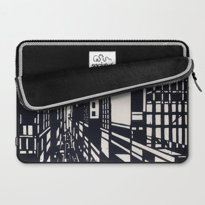Skyscraper under construction - Max Thalmann 1925 Laptop Sleeve Gallery Image 2