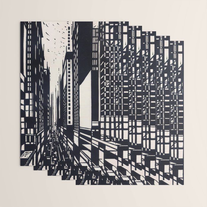 Skyscraper under construction - Max Thalmann 1925 Wrapping Paper Gallery Image 3