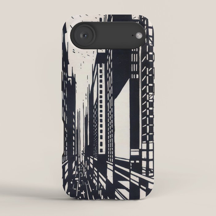 Skyscraper under construction - Max Thalmann 1925 iPhone Case Gallery Image 2