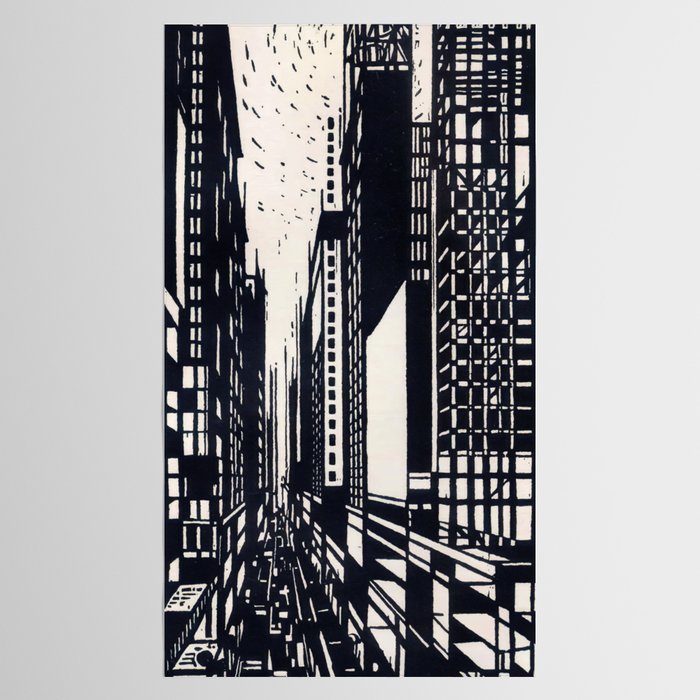 Skyscraper under construction - Max Thalmann 1925 Tablecloth Gallery Image 2