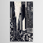 Skyscraper under construction - Max Thalmann 1925 Tablecloth Gallery Image 2