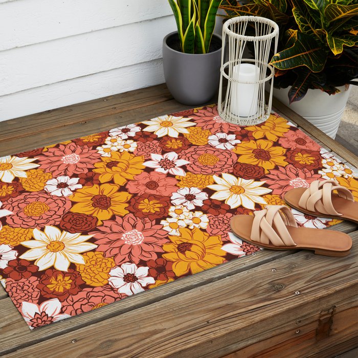 Floral Funk Outdoor Rug Gallery Image 2