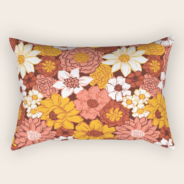 Floral Funk Rectangular Pillow Gallery Image 2
