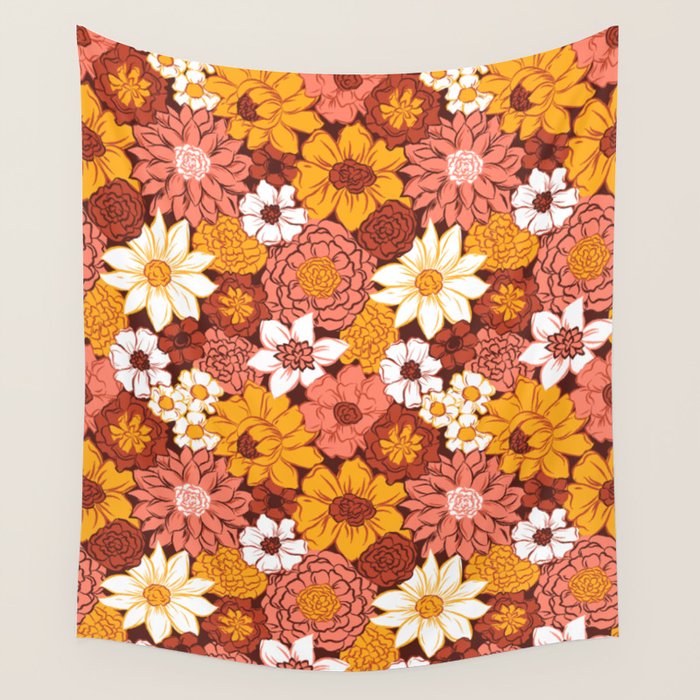 Floral Funk Wall Tapestry Gallery Image 1