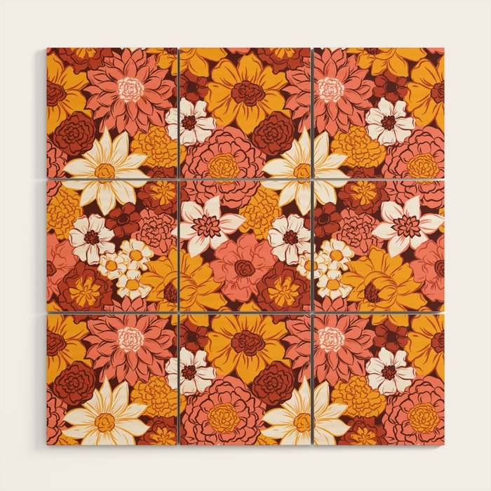 Floral Funk Wood Wall Art Gallery Image 2