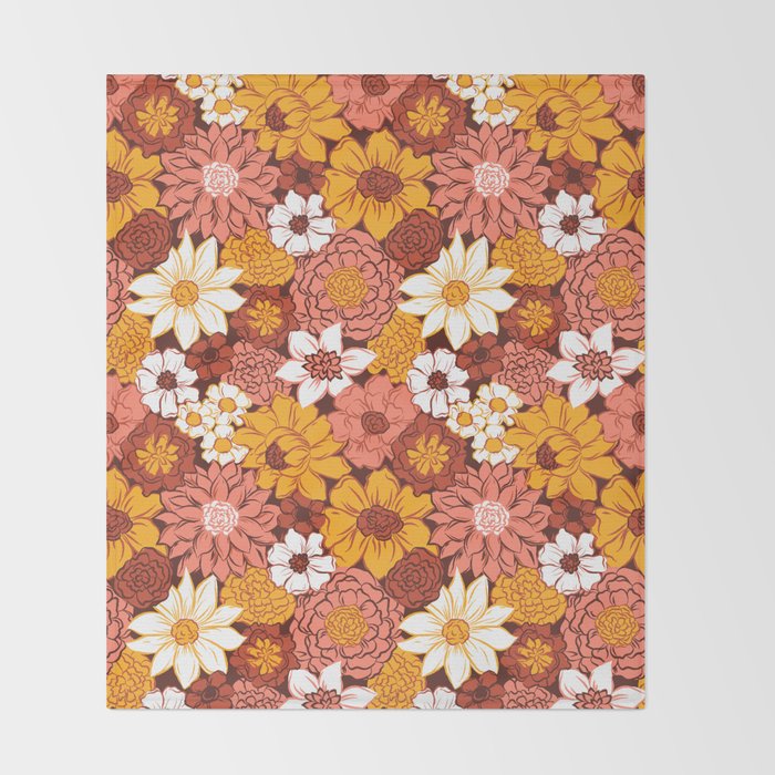 Floral Funk Throw Blanket Gallery Image 2