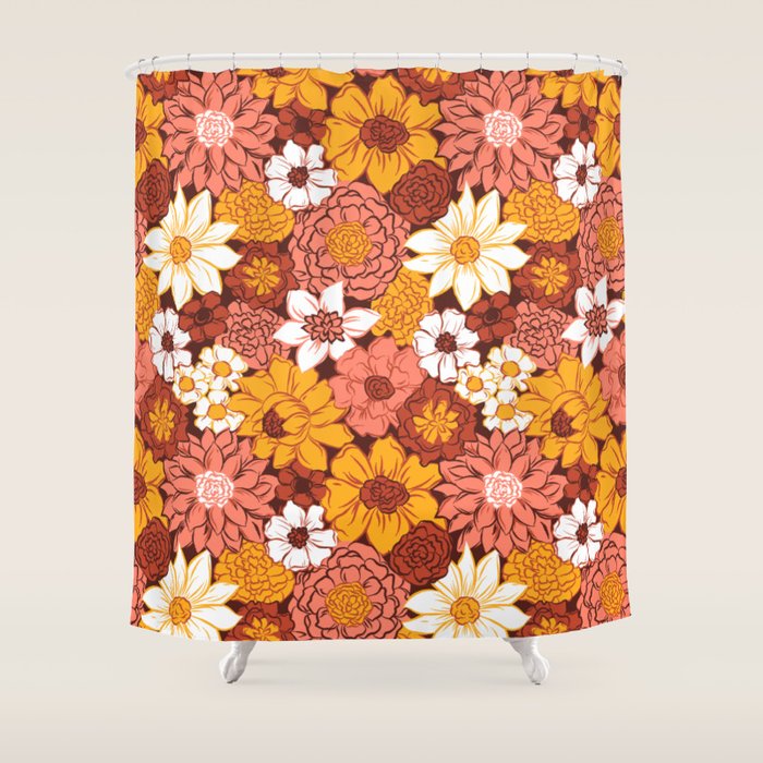 Floral Funk Shower Curtain Gallery Image 1