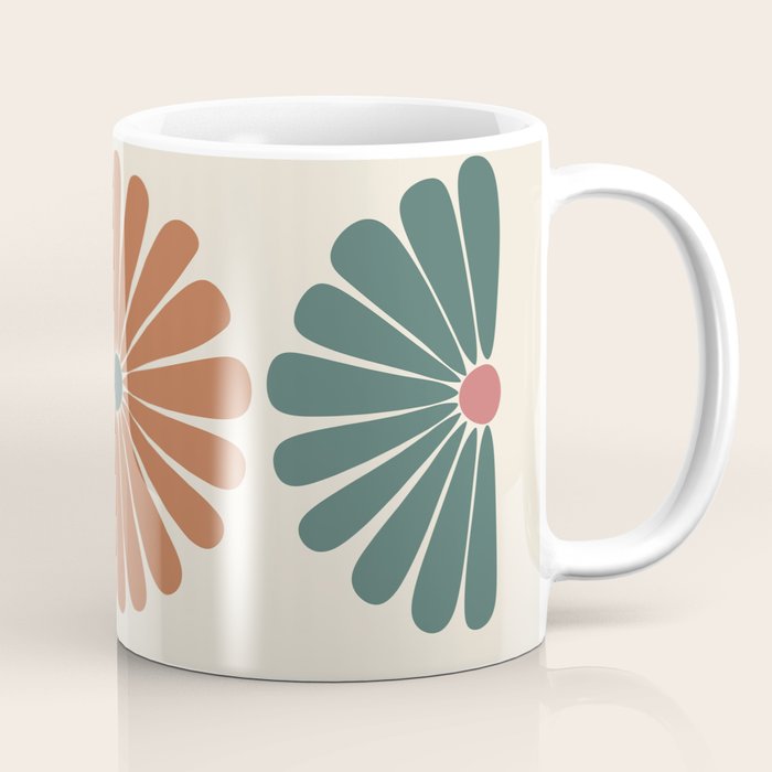 Retro Summer Daisies IX Coffee Mug Gallery Image 1