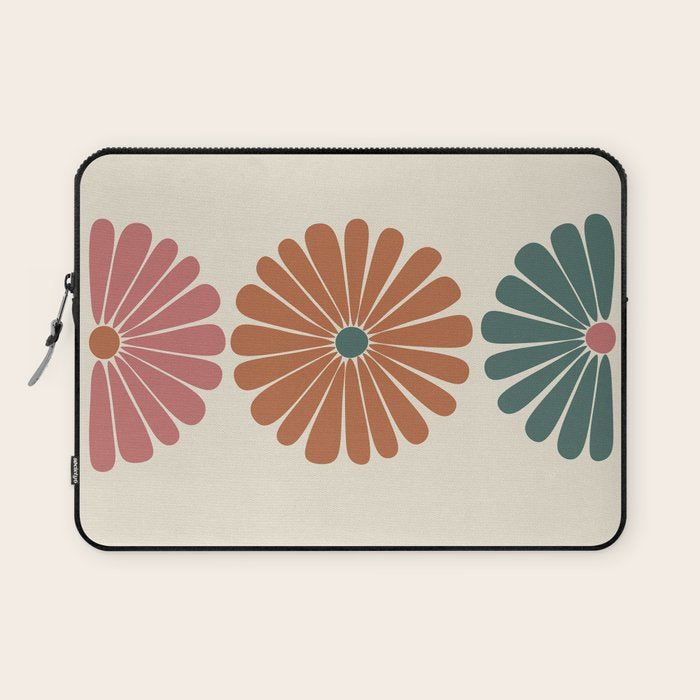 Retro Summer Daisies IX Laptop Sleeve Gallery Image 1