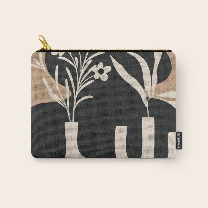 Abstract Blooms 6 Carry All Pouch Gallery Image 1