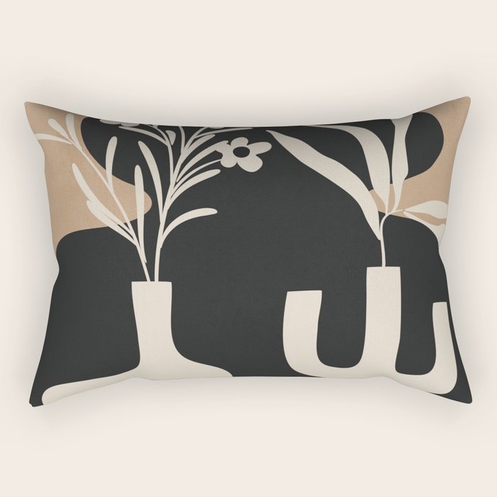 Abstract Blooms 6 Rectangular Pillow Gallery Image 2