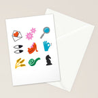 Virgo Emoji Stationery Card Gallery Image 2