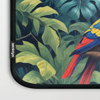 Toucan Jungle, Dark Tropical Botanical Nature Plants, Animals Wildlife Birds Monstera Summer, Forest Bohemian Vintage Laptop Sleeve Gallery Image 3
