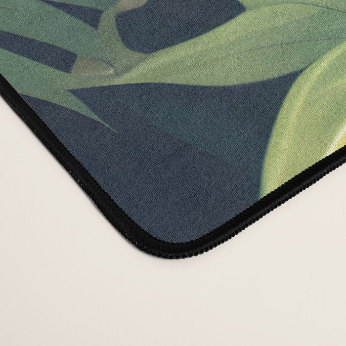 Toucan Jungle, Dark Tropical Botanical Nature Plants, Animals Wildlife Birds Monstera Summer, Forest Bohemian Vintage Desk Mat Gallery Image 4
