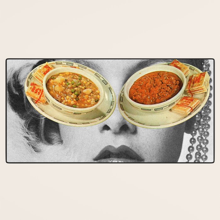 Hungry Eyes - Soup Sunglasses Desk Mat Gallery Image 3
